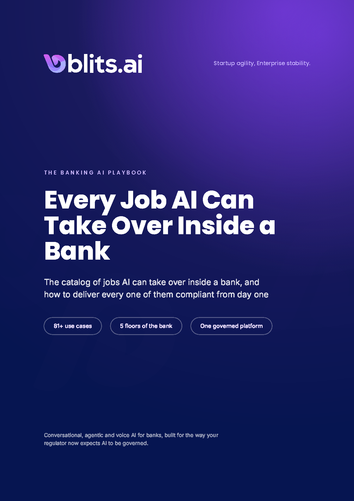 The banking AI playbook cover