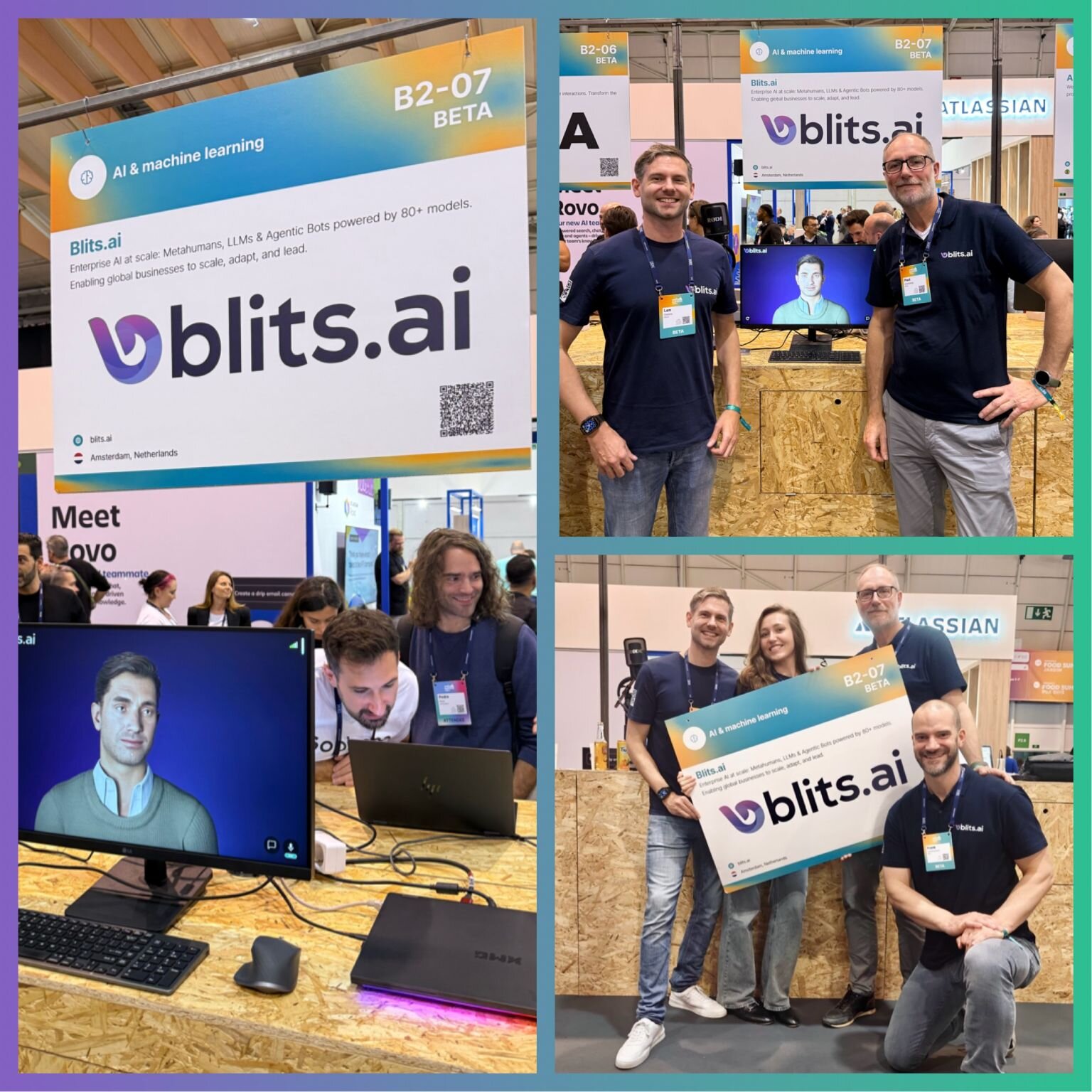 Blits.ai team at Web Summit Lisbon 2025